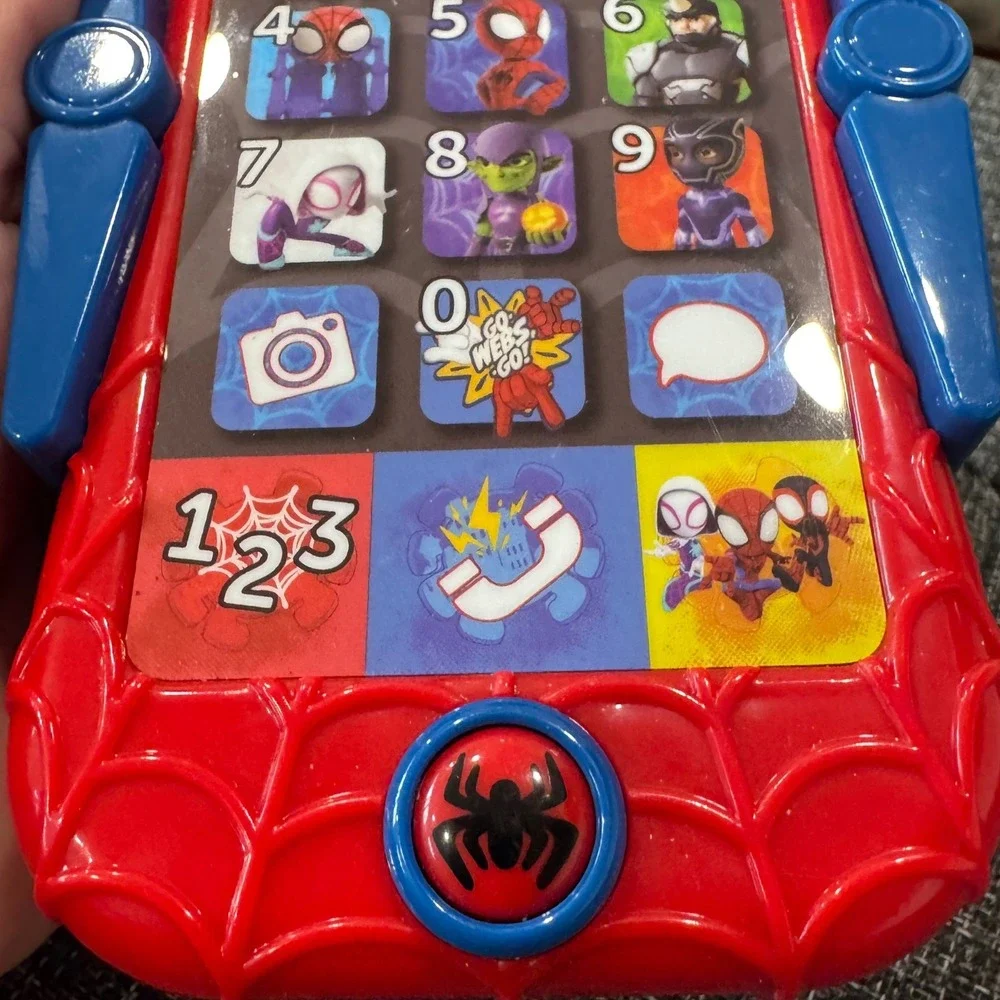 Spidey and His Amazing Friends Toy Cell Phone Lights Sounds Numbers Role Play